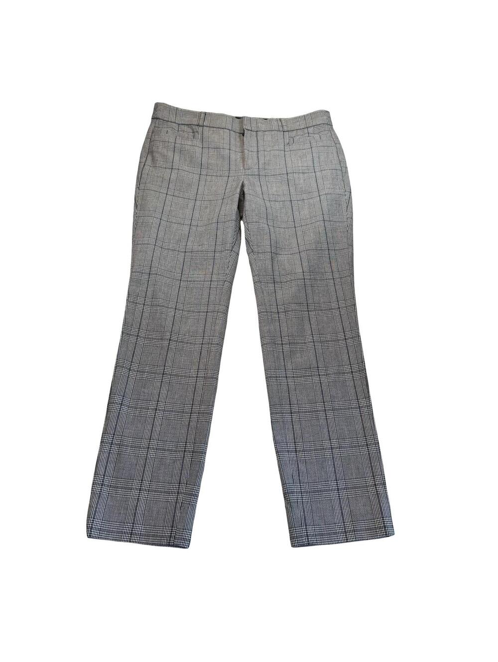 Banana Republic Blue and Gray Plaid Sloan Pants Size 6